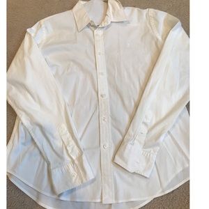 WHITE BUTTON DOWN SHIRT!